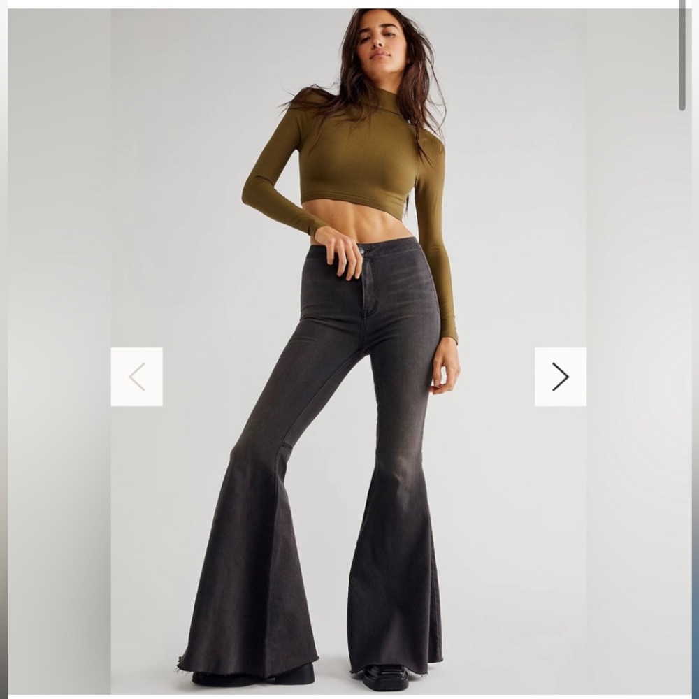 Free People Just Float on Flare Jeans